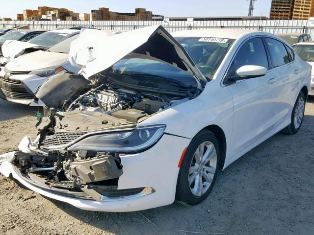 1C3CCCABXGN111078 - 2016 CHRYSLER 200 LIMITE WHITE photo 2