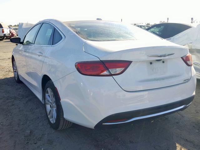 1C3CCCABXGN111078 - 2016 CHRYSLER 200 LIMITE WHITE photo 3