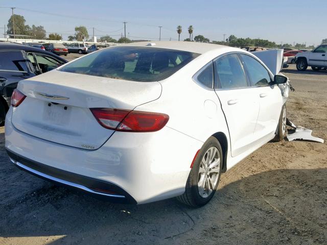 1C3CCCABXGN111078 - 2016 CHRYSLER 200 LIMITE WHITE photo 4