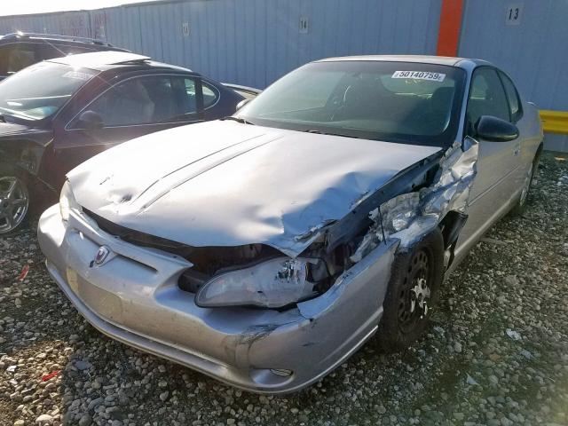 2G1WW12E549202392 - 2004 CHEVROLET MONTE CARL ვერცხლისფერი ფოტო 2