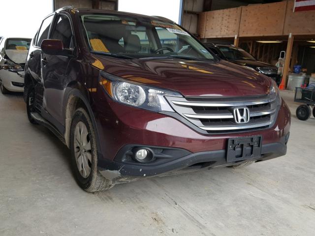 5J6RM3H70EL040609 - 2014 HONDA CR-V EXL MAROON photo 1