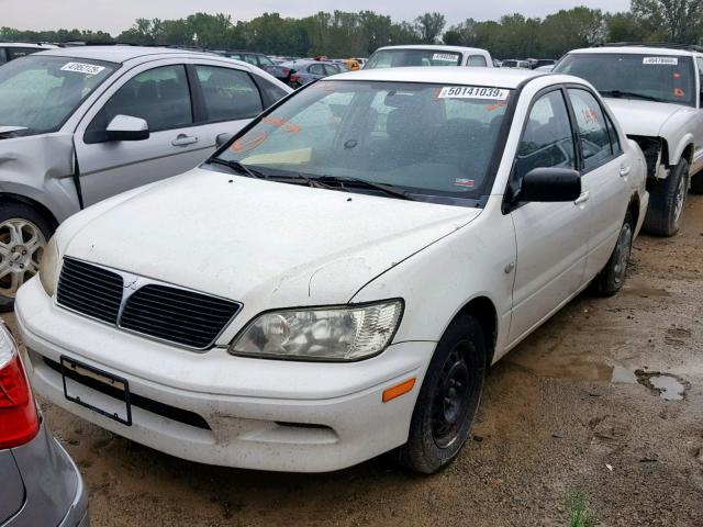 JA3AJ26E73U081509 - 2003 MITSUBISHI LANCER ES WHITE photo 2