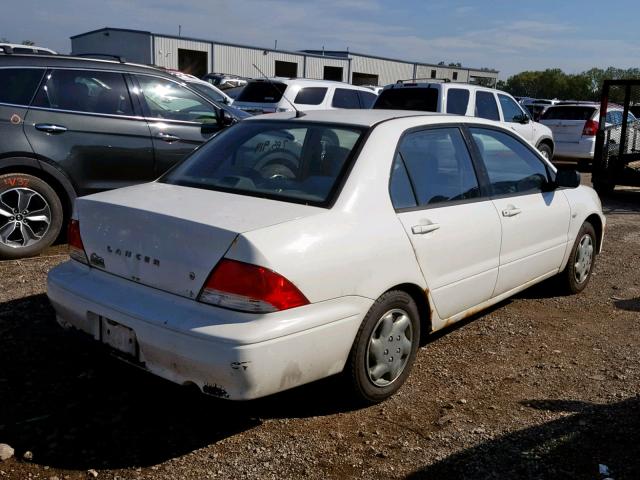 JA3AJ26E73U081509 - 2003 MITSUBISHI LANCER ES WHITE photo 4