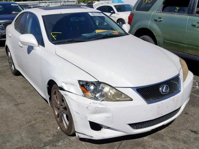 JTHBK262782076689 - 2008 LEXUS IS 250 WHITE photo 1