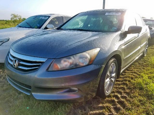 1HGCP3F8XBA001808 - 2011 HONDA ACCORD EXL GRAY photo 2