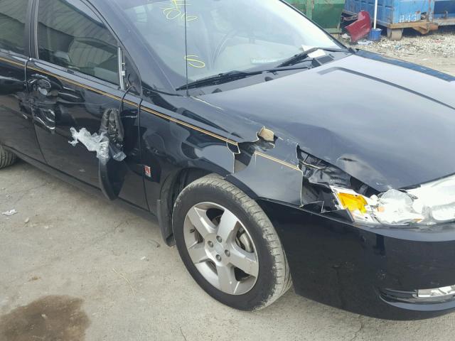 1G8AL55FX6Z196498 - 2006 SATURN ION LEVEL BLACK photo 9