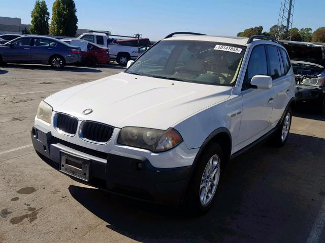 WBXPA73494WB29382 - 2004 BMW X3 2.5I WHITE photo 2