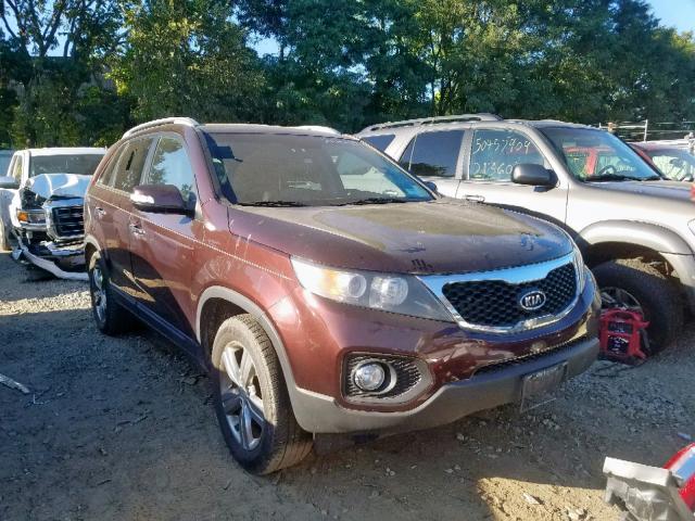 5XYKU3A68DG353488 - 2013 KIA SORENTO EX BURGUNDY photo 1