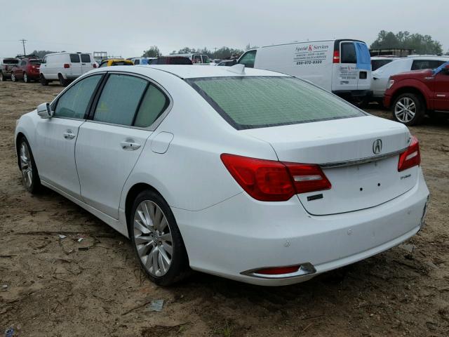 JH4KC1F96EC003212 - 2014 ACURA RLX ADVANC თეთრი ფოტო 3