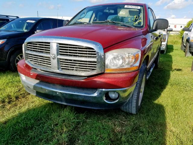 1D7HA18286S569967 - 2006 DODGE RAM 1500 S RED photo 2