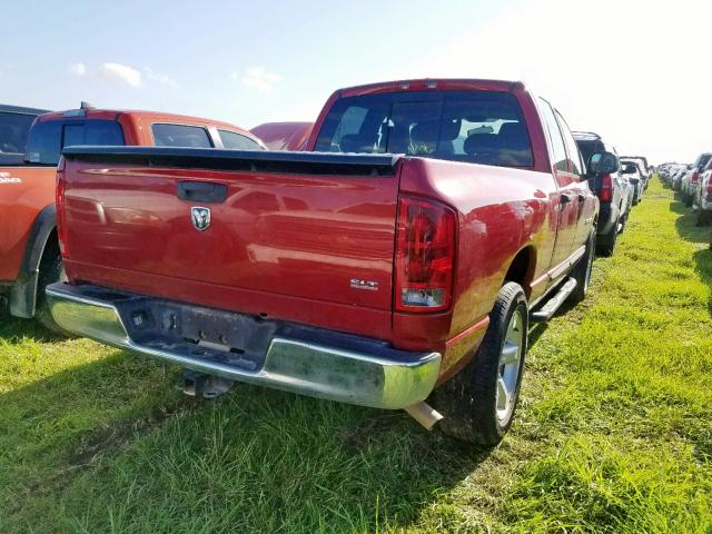 1D7HA18286S569967 - 2006 DODGE RAM 1500 S RED photo 4