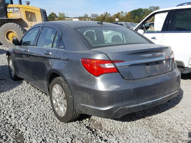 1C3CCBABXCN134817 - 2012 CHRYSLER 200 LX GRAY photo 3