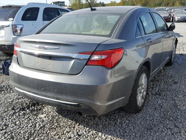 1C3CCBABXCN134817 - 2012 CHRYSLER 200 LX GRAY photo 4