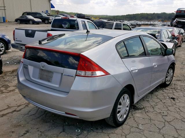 JHMZE2H55AS042379 - 2010 HONDA INSIGHT LX SILVER photo 4