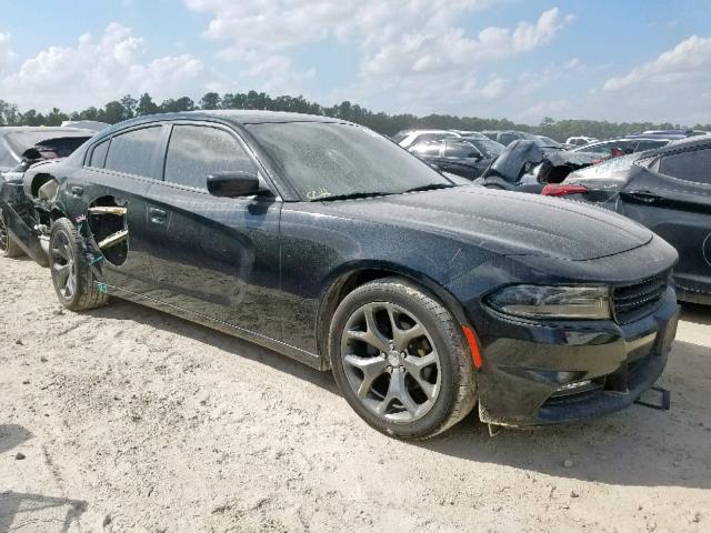 2C3CDXHG8FH886654 - 2015 DODGE CHARGER SX BLACK photo 1