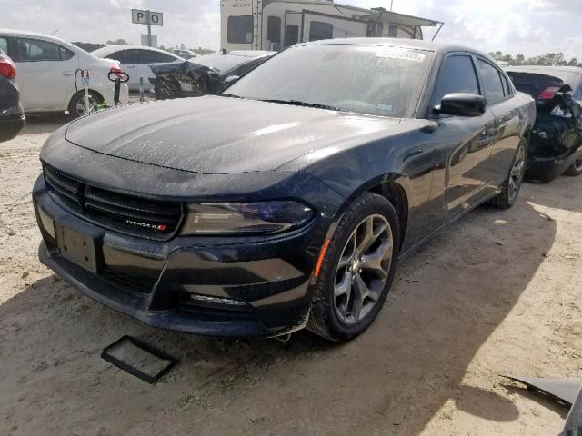 2C3CDXHG8FH886654 - 2015 DODGE CHARGER SX BLACK photo 2