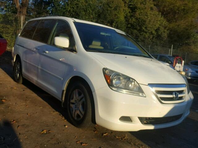 5FNRL387X7B063751 - 2007 HONDA ODYSSEY EX WHITE photo 1