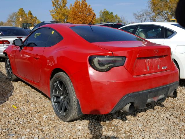 JF1ZNAA15D1705419 - 2013 TOYOTA SCION FR-S RED photo 3