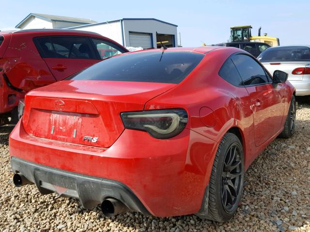 JF1ZNAA15D1705419 - 2013 TOYOTA SCION FR-S RED photo 4