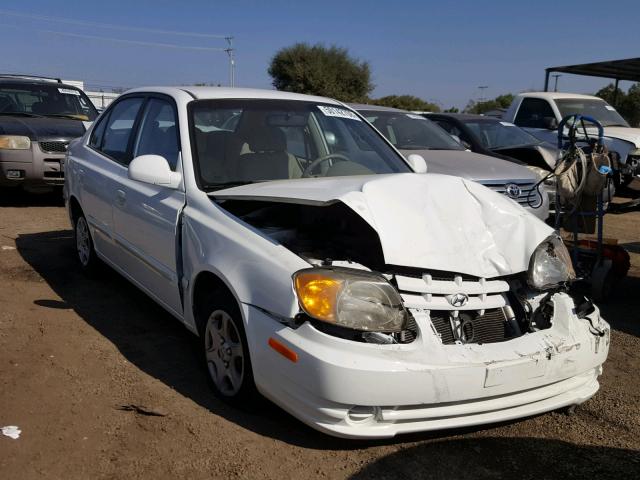 KMHCG45C53U474151 - 2003 HYUNDAI ACCENT GL WHITE photo 1