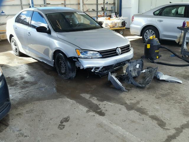 3VW1K7AJ8FM330213 - 2015 VOLKSWAGEN JETTA BASE SILVER photo 1