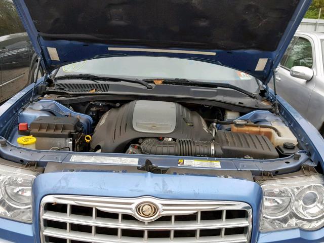 2C3KA63H77H852768 - 2007 CHRYSLER 300C BLUE photo 7