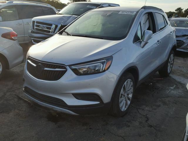 KL4CJASB7HB006645 - 2017 BUICK ENCORE PRE SILVER photo 2