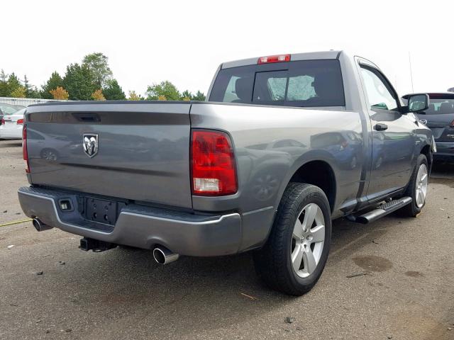 3C6JD6AT9CG196886 - 2012 DODGE RAM 1500 S GRAY photo 4