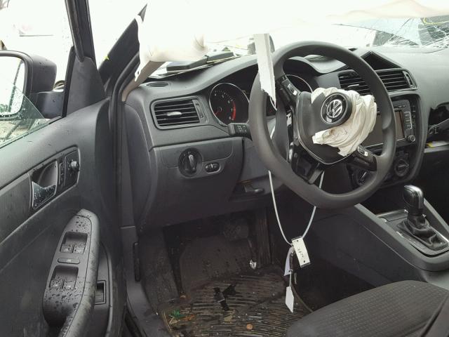 3VW2K7AJ6FM424207 - 2015 VOLKSWAGEN JETTA BASE 灰色 照片 9