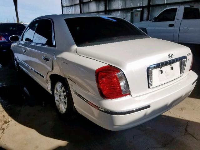 KMHFU45E24A353765 - 2004 HYUNDAI XG 350 WHITE photo 3