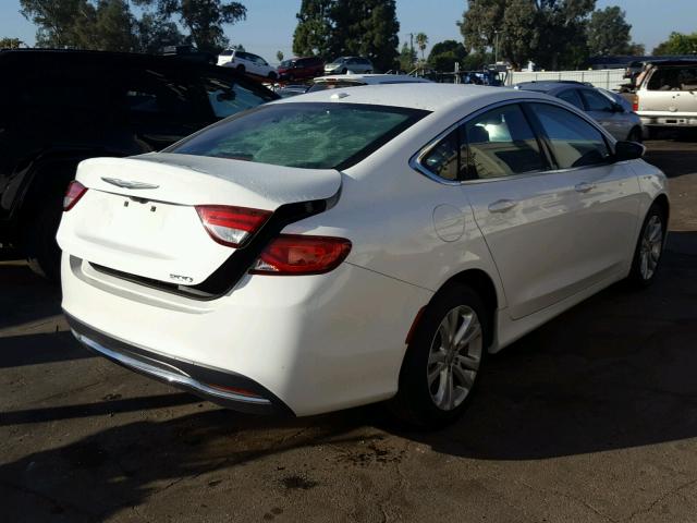 1C3CCCABXFN650427 - 2015 CHRYSLER 200 LIMITE WHITE photo 4