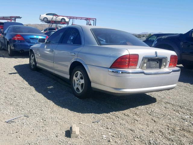 1LNHM86S11Y627822 - 2001 LINCOLN LS SILVER photo 3