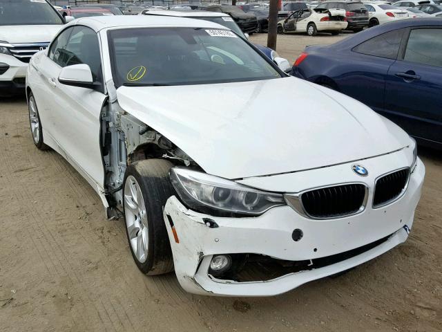 WBA3T3C53FP738398 - 2015 BMW 435 I WHITE photo 1