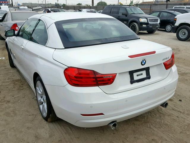 WBA3T3C53FP738398 - 2015 BMW 435 I WHITE photo 3