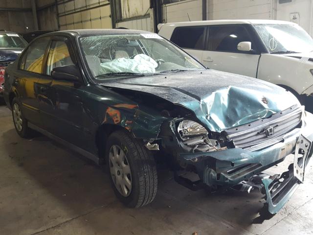 2HGEJ661XYH567878 - 2000 HONDA CIVIC BASE 绿色 照片 1