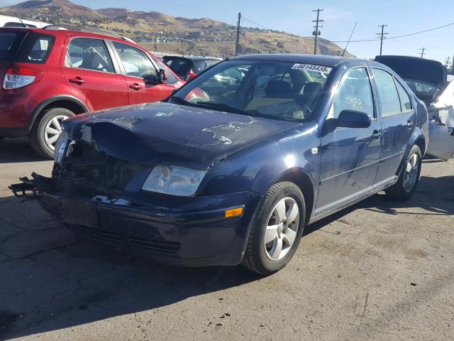 3VWSP69M03M065393 - 2003 VOLKSWAGEN JETTA GLS BLUE photo 2