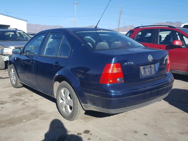 3VWSP69M03M065393 - 2003 VOLKSWAGEN JETTA GLS BLUE photo 3