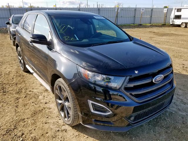 2FMPK4AP9GBB85228 - 2016 FORD EDGE SPORT BLACK photo 1