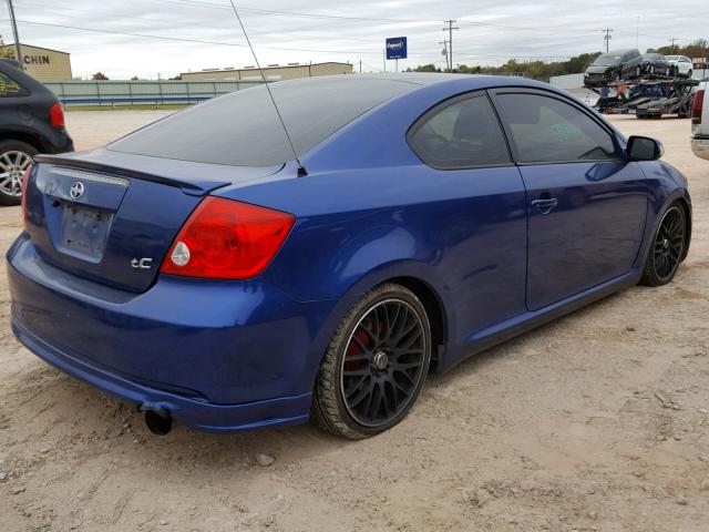 JTKDE177550017369 - 2005 TOYOTA SCION TC ლურჯი ფოტო 4