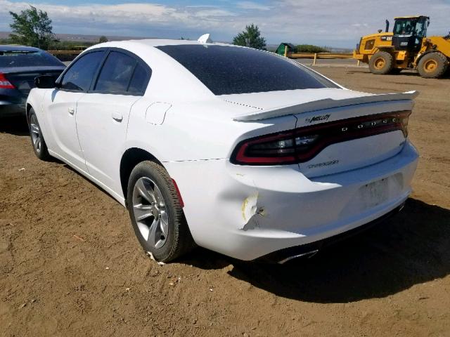 2C3CDXHGXGH257947 - 2016 DODGE CHARGER SX WHITE photo 3