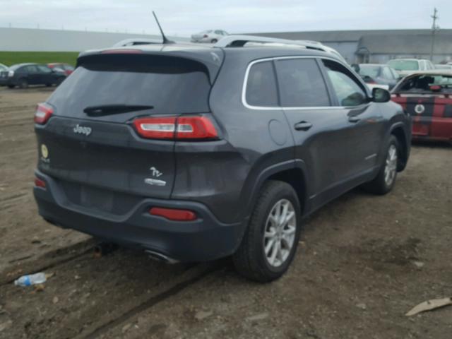 1C4PJMCS6FW787865 - 2015 JEEP CHEROKEE L GRAY photo 4