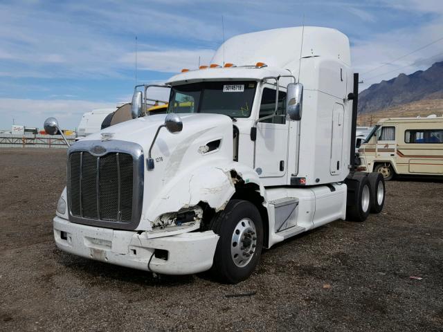 1XPHD49X59D791208 - 2009 PETERBILT 386 WHITE photo 2