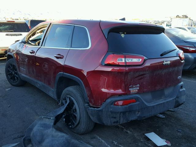 1C4PJMCS2GW240626 - 2016 JEEP CHEROKEE L RED photo 3