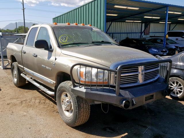 1D7KS28C66J148157 - 2006 DODGE RAM 2500 S GOLD photo 1