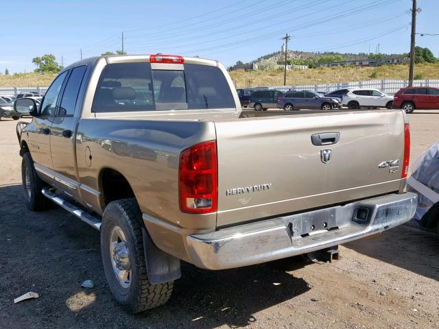 1D7KS28C66J148157 - 2006 DODGE RAM 2500 S GOLD photo 3