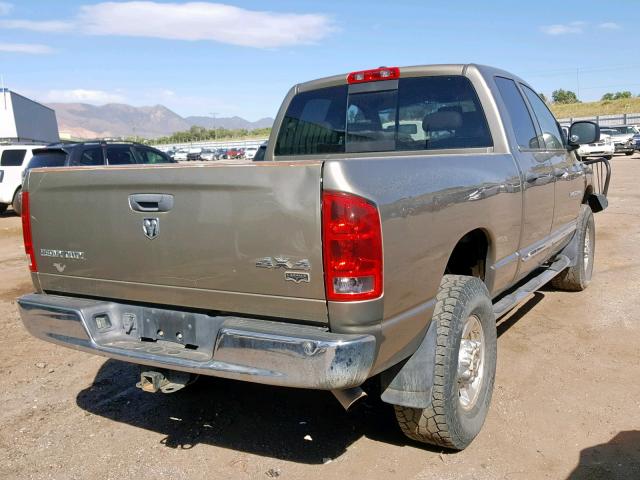 1D7KS28C66J148157 - 2006 DODGE RAM 2500 S ოქროსფერი ფოტო 4