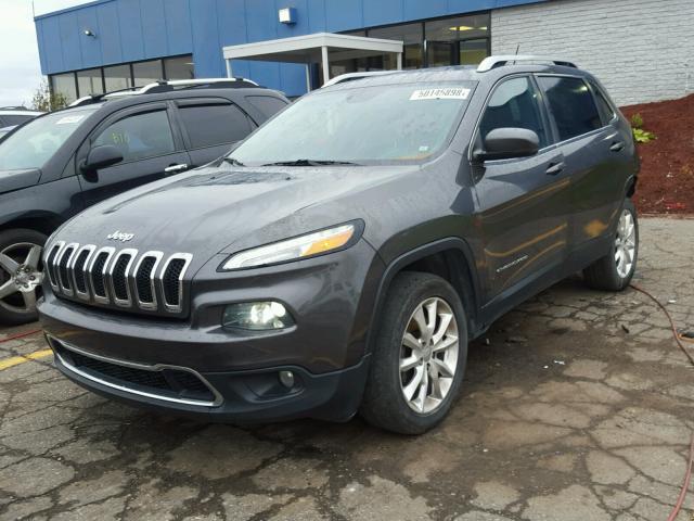 1C4PJMDS8EW138789 - 2014 JEEP CHEROKEE L GRAY photo 2