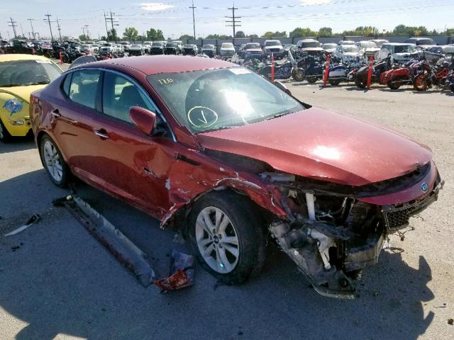 KNAGN4A75B5078098 - 2011 KIA OPTIMA EX RED photo 1