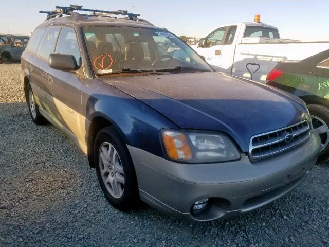 4S3BH6752Y7669539 - 2000 SUBARU LEGACY OUT BLUE photo 1