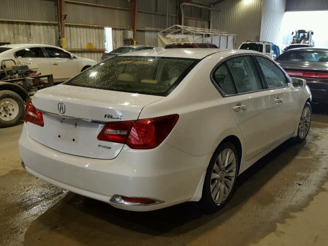 JH4KC1F58EC003144 - 2014 ACURA RLX TECH WHITE photo 4